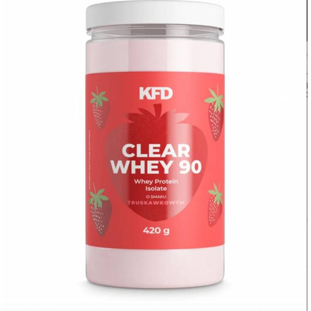 KFD Clear Whey 90 420g truskawka