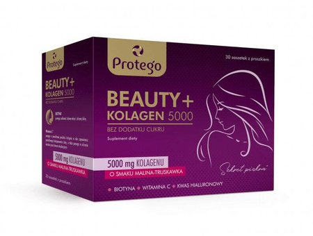 Protego Beauty+ Kolagen 5000 malina-trusk.