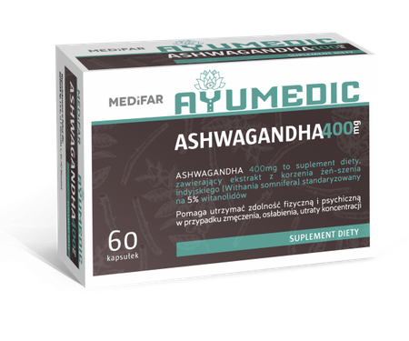 Ayumedic Ashwagandha 60 kapsułek