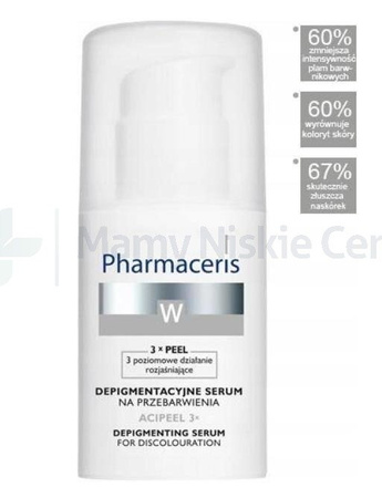 PHARMACERIS W ACIPEEL SERUM DEPIGMENTUJĄCE NA PRZEBARWIENIA 30 ML