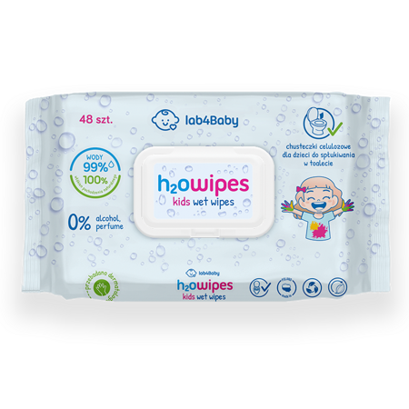 Lab4Baby H2O Wipes Kids Wet wipes chusteczki nawilżane 48 sztuk