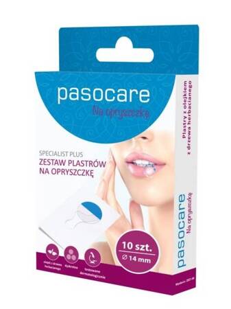 Pasocare Specialist Plus Zestaw plastrów na opryszczkę 10 sztuk